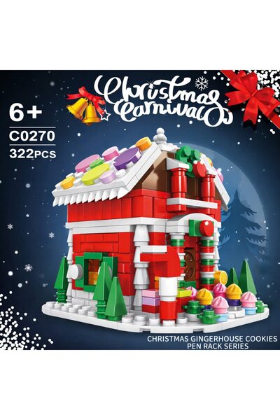 Minibric Set de Constructie Piese Tip Blocuri Construit Casa Turta Dulce, Cad...