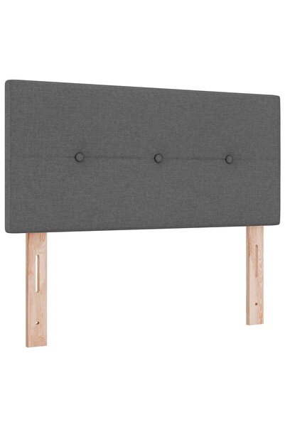 vidaxl Tăblie LED cu lumini cu bandă LED Gri închis 90 cm Poliester
