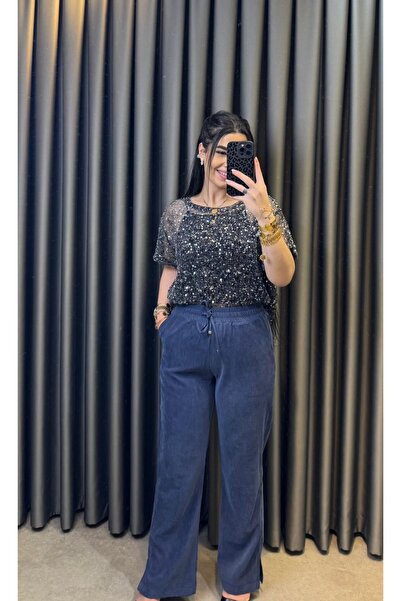 Nisam Washable Tencel Elastic Waist Pants