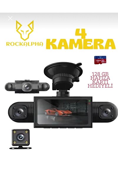 ROCKALPHA 1080p Araç içi 4 Kameralı 360° Lcd Ekranlı Gece Görüşlü Geri Görüş ...