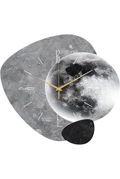 Generic Creative Moon Wall Clock – Silent Non-Ticking Quartz Movement, Minima...
