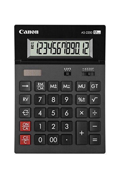 Canon Calculator de birou AS-2200 (Negru)
