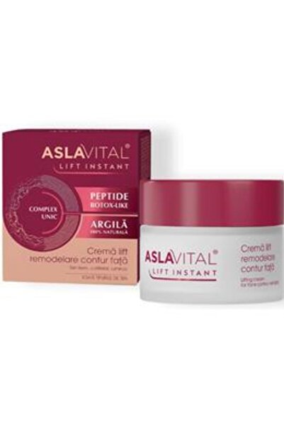 ASLAVİTAL Crema Lift Remodelare Contur Fata, cu Argila Naturala si Peptide Bo...