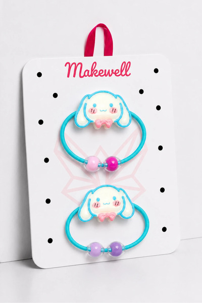 MakeWell Girl's Cute Figured Rubber Hair Clip Set of 2 – Colorful Hair Clips ...