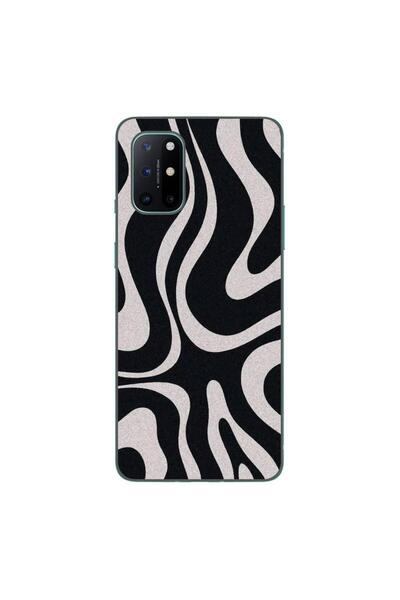 OEM Husa compatibila cu OnePlus 8T Silicon Gel Tpu Model Monochrome Hypnotic