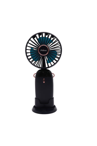 Primo Ανεμιστήρας Mini PRMF-80697 3.5'' 9cm Μαύρος Επαναφορτιζόμενος