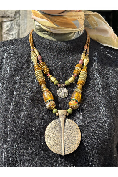 Bozhi Necklace Glass Beads Luminous Style