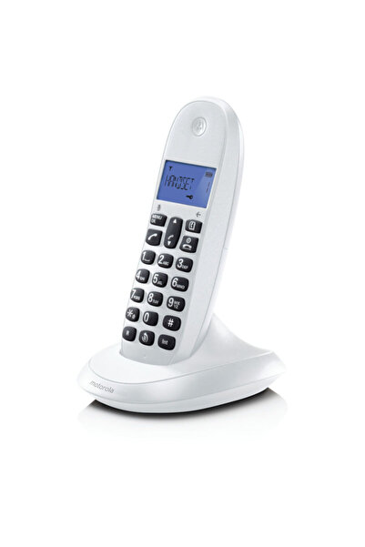 Motorola C1001CB Λευκό (Ελληνικό Μενού) Ασύρματο τηλέφωνο