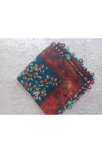 Bircan Hediyelik Burgundy Tigoyasi Scarf, Headscarf, Prayer Cover, Headscarf,...