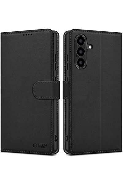 Tech-Protect Συνθετικό Δέρμα / Θήκη Σιλικόνης Μαύρη (Galaxy A27 5g)