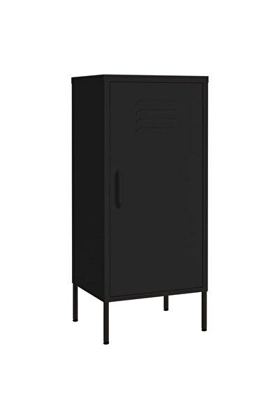vidaxl Dulap de depozitare, negru, 42,5x35x101,5 cm, oțel