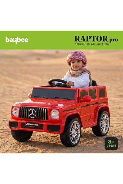 BAYBEE سيارة جيب رابتور برو تعمل بالبطارية للأطفال مع جهاز تحكم عن بعد، أضواء...
