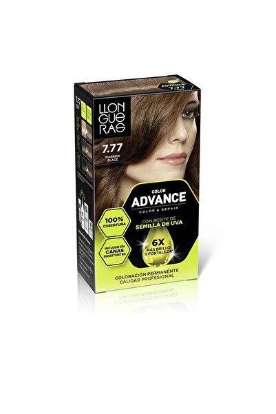 Llongueras Vopsea de par cu acoperire de lunga durata COLOR ADVANCE 7.77 maro...