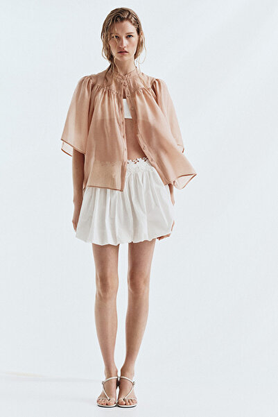 H&M Kelebek Kollu Bluz
