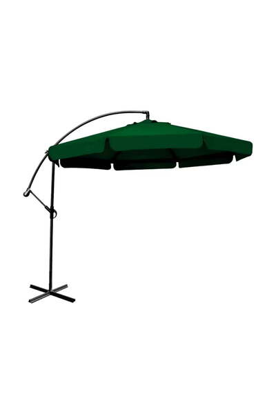 selgot romania Professional foldable garden umbrella 6 segments dark green 300cm