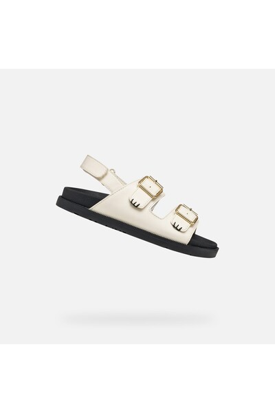 Geox Sandale de fetițe din piele ecologică Sandal Foammentera