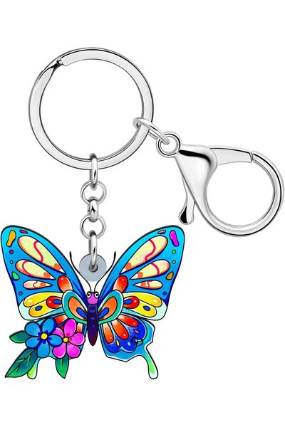 Other BAMAY Breloc Acrilic Colorat cu Fluture, Breloc pentru Chei Auto, Bijut...