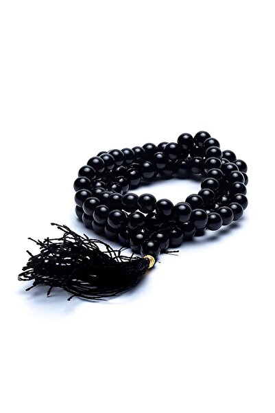 Palo Santo Black Onyx Mala - 108 beads - handmade