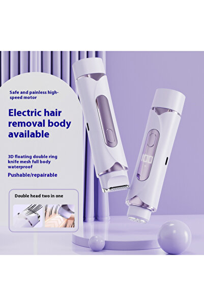 BRANDLESS 2 in 1 Electric Lady Hair Removerpainless Epilator Women Shaver Wat...
