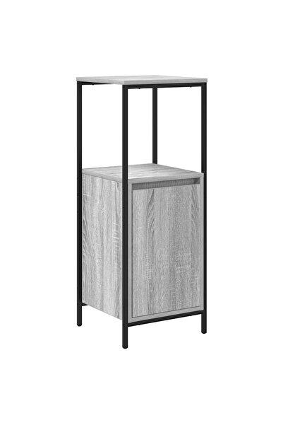 vidaxl Bathroom cabinet with shelves Sonoma Grey 36x35x95 cm