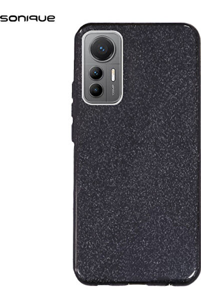 Other Σονίκ Λαμπερή Μαύρη Θήκη Πλάτης Σιλικόνης (Xiaomi 12 Lite)