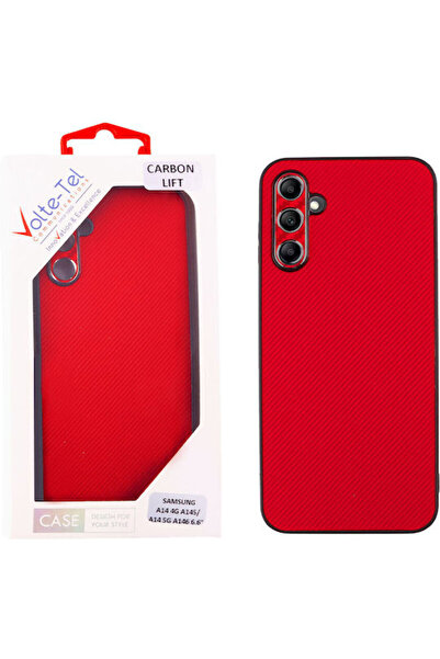 Other Volte-Tel Carbon Lift Πίσω Κάλυμμα Σιλικόνης Μαύρο (Galaxy A14)