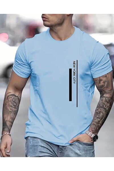NIGRUM PARDUS تي شيرت رجالي مطبوع عليه مدينة نيويورك 100% قطن للموسم الجديد م...