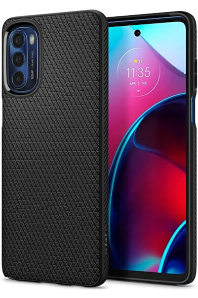 Spigen Liquid Air Ματ Πίσω Κάλυμμα Σιλικόνης Μαύρο (Motorola Moto G Stylus 4G...