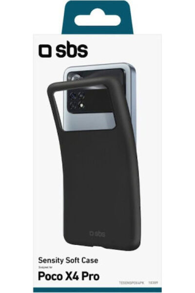 SBS Sensity Πίσω Κάλυμμα Σιλικόνης Μαύρο (Poco X4 Pro 5G) Κωδικός: SENSPOX4PK