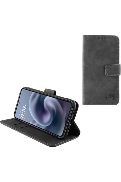 Lime&co Lime Book Συνθετικό Δέρμα Γκρι (Moto G86) Κωδικός: 8412646