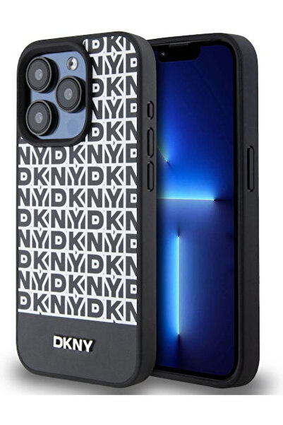 Dkny Θήκη Magsafe από δερματίνη PU με επαναλαμβανόμενο σχέδιο και ρίγα στο κά...