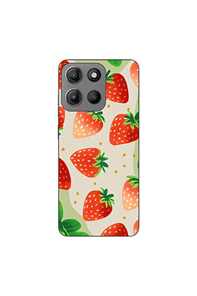 OEM Husa compatibila cu Motorola Moto G15 Silicon Gel Tpu Model Capsuni Pattern