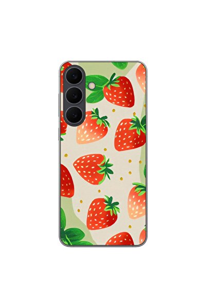 OEM Husa compatibila cu Samsung Galaxy S25 FE Silicon Gel Tpu Model Capsuni P...