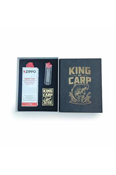 Angel Set Cadou Pescari: Brichetă Premium din Alamă Personalizată "King of Ca...