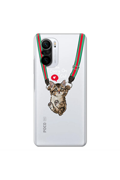 Other Xiaomi Poco F3 Swinging cat Transparent Silicone TPU Θήκη