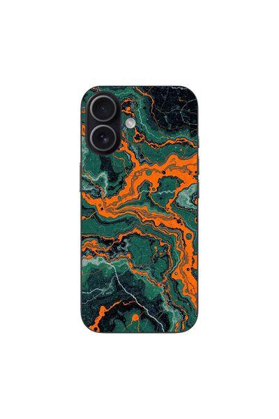 OEM Husa compatibila cu Apple iPhone 17 Silicon Gel Tpu Model Soft Jade Marble