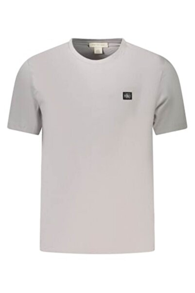 Calvin Klein Men's T-shirt, Calvin Klein, Cotton, Grey Logo L