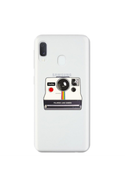 Other Samsung A20E Polaroid land camera Transparent Silicone TPU Θήκη