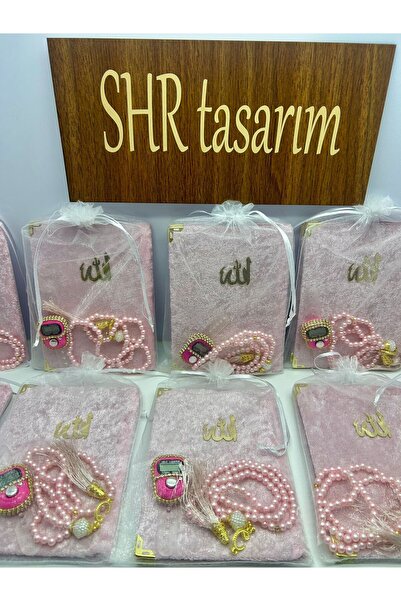 SHR Kişiye Özel 10’lu 2.kalite süngersiz Kadife Yasin & Zikirmatik Tesbih Beb...