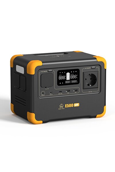 Solar Wise E500LFP 600W | 576Wh | LiFePO4 | UPS Destekli | WiFi Bluetooth Kab...