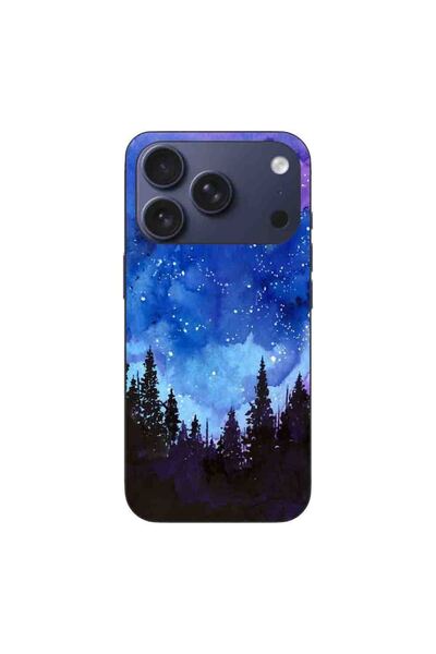 OEM Husa compatibila cu Apple iPhone 17 Pro Silicon Gel Tpu Model Night Forest