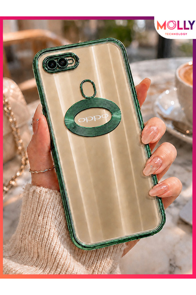 Molly Lou Laser Clear Silicone Case with Metallic Green Lens Protector for Op...