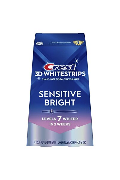 CREST Sada 14x bělících pásků na zuby, Crest, 3D White, Sensitive Bright, Běl...