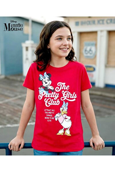 Pine Kids Disney 100% Cotton Knit Half Sleeves T-Shirt with Front and Back Mi...