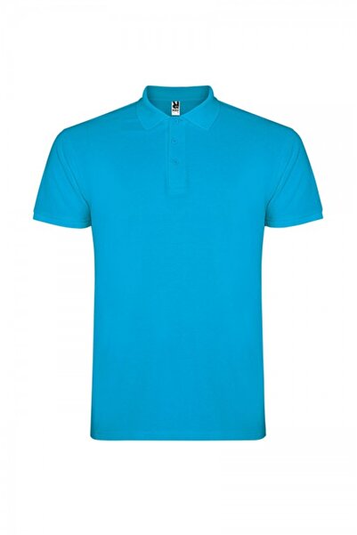 ROLY Tricou polo bărbătesc, bumbac 100%, Star, turcoaz