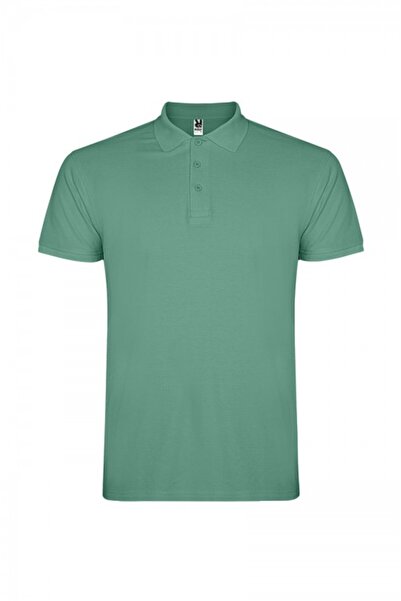 ROLY Tricou polo bărbătesc, 100% bumbac, Star, verde mentă închis