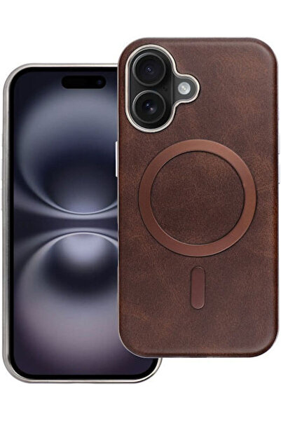 OEM Gentleman Mag Πίσω Θήκη Σιλικόνης / Πλαστικού Καφέ (iPhone 16 Pro) Κωδικό...