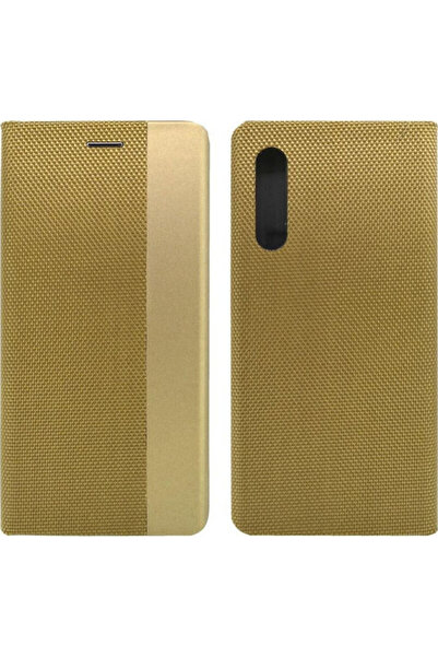 Other Ancus Μαγνητική Θήκη Βιβλίου από Καμβά Χρυσό (Xiaomi Mi 9) Κωδικός: 25533