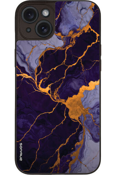 Other Sonique Μαρμάρινη Θήκη για Apple iPhone 15 Plus Μωβ