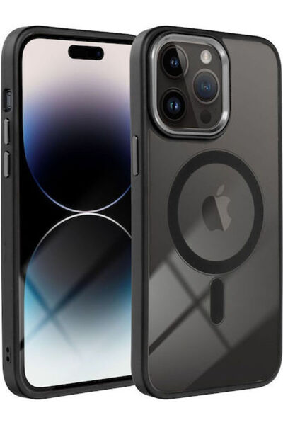 OEM Color Edge Mag Back Cover Plastic / Silicone Black (iPhone 16 Pro Max)